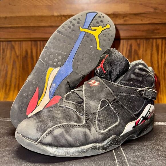 Nike Air Jordan Retro 8 Playoff Basketball Shoes Sneakers - Size 3Y Rare - Picture 10 of 10
